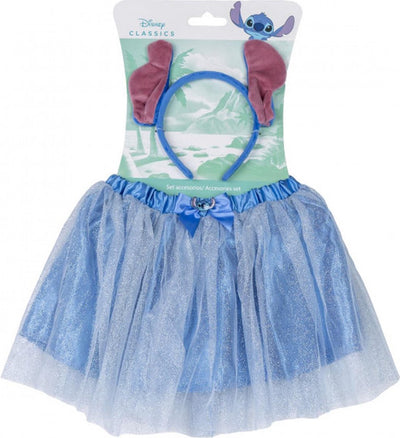 Disney stitch verkleedset - jurk tutu oortjes - 's lilo stitch