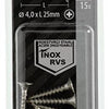 Mack 1019740 - spaanplaatschroef vz kop rvs 15 st 4,0 x 25 mm | 10 stuks