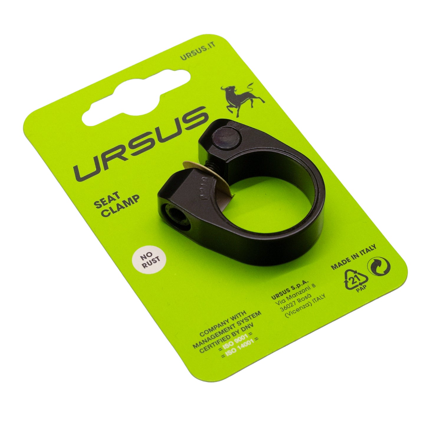 Ursus zadelpenklem ø31.8 mm aluminium - zwart