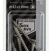 Mack 1019751 - spaanplaatschroef vz kop rvs 7 st 4,5 x 45 mm | 10 stuks