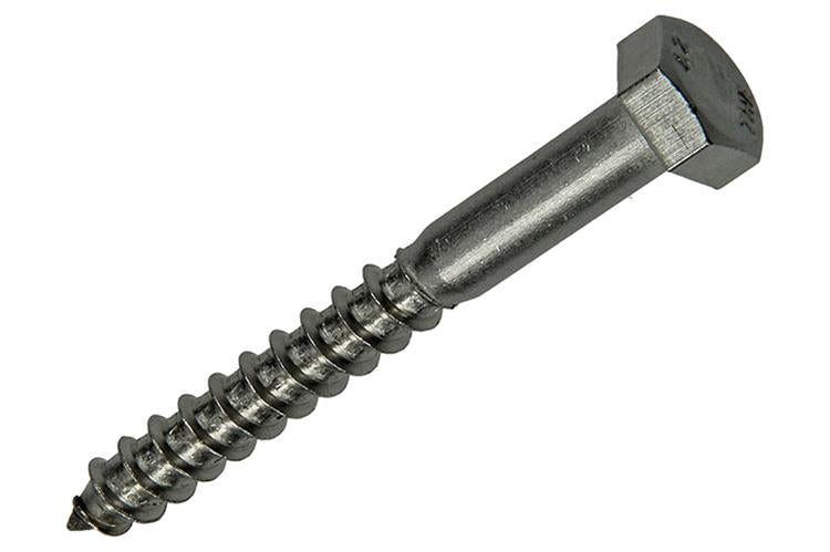 Mack 1019770 - houtdraadbout roestvrijstaal 2 st 8 x 70 mm | 10 stuks