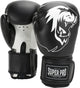 Super pro combat gear talent (kick)bokshandschoenen zwart wit 10oz