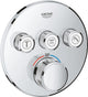 Grohe grohtherm smartcontrol thermostatiche douchekraan - inbouw mengkraan - met omstelling - rond - chroom