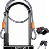 Kryptonite keeper standard beugelslot met kabel – fiets – art-2 slot – beugelslot (elektrische) fiets – 10,2x20,3 cm - kabel 120 cm lang – zwart
