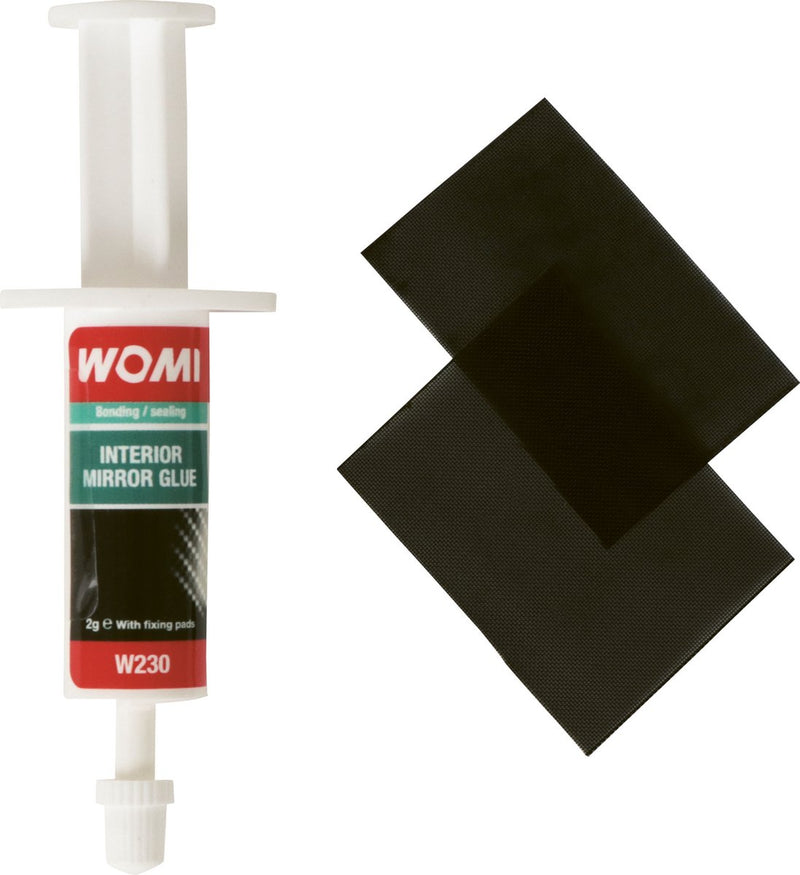 Womi binnenspiegellijm w230 – 2 g – 2-delig – sterke hechting – trillingsbestendig – snelle uitharding