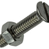 Mack 1019806 - metaalschroef verz. kop + moer rvs 12 st m4x20 | 10 stuks