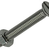 Mack 1019807 - metaalschroef verz. kop + moer rvs 10 st m4x30 | 10 stuks