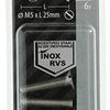 Mack 1019811 - metaalschroef verz. kop + moer rvs 6 st m5x25 | 10 stuks