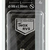 Mack 1019815 - metaalschroef verz. kop + moer rvs 4 st m6x30 | 10 stuks