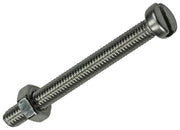Mack 1019822 - metaalschroef cyl. kop + moer rvs 8 st m4x40 | 10 stuks - afbeelding 1