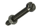 Mack 1019826 - metaalschroef cyl. kop + moer rvs 6 st m5x30 | 10 stuks - afbeelding 1