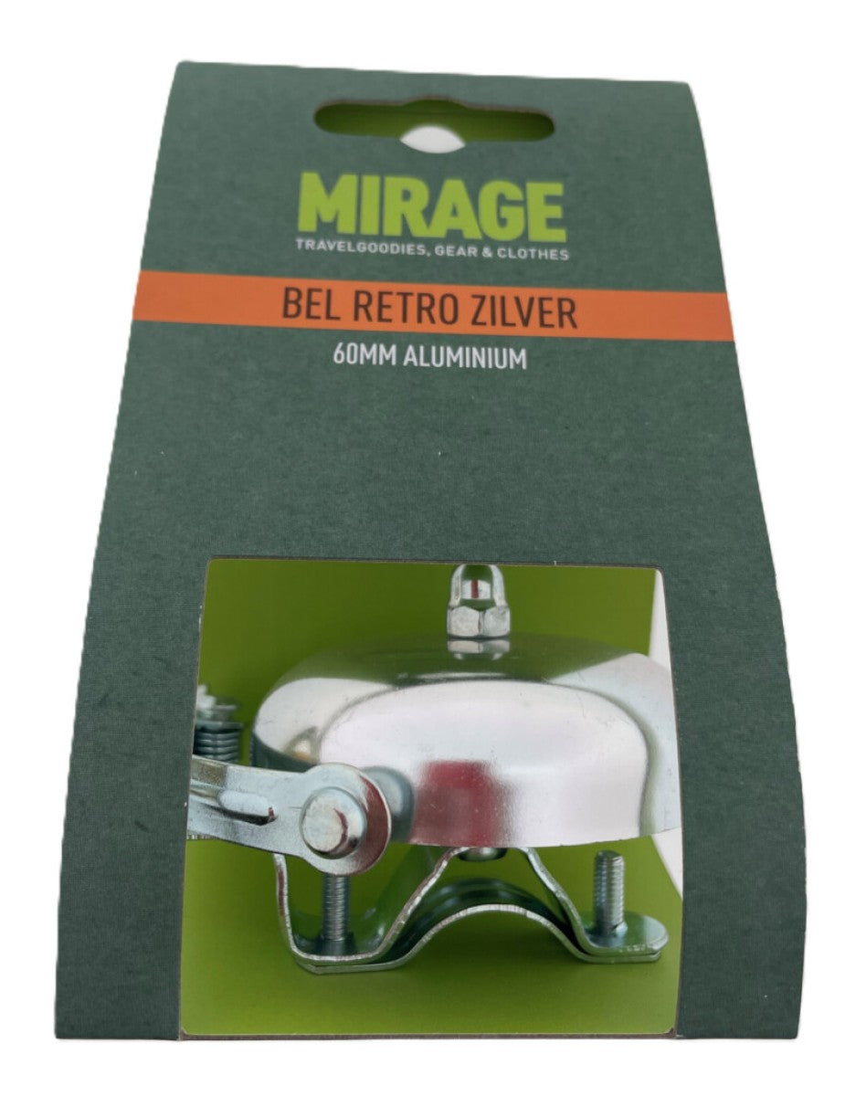 Mirage bel retro alu 60mm, zilver