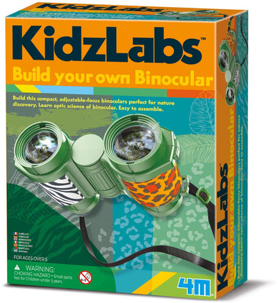 4m wetenschap en spel - maak je eigen verrekijker - buitenspeelgoed - kidzlabs - 5 jaar