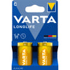 Varta batterij longlife alkaline lr14 c (2x)