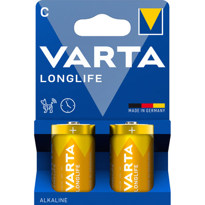 Varta batterij longlife alkaline lr14 c (2x)
