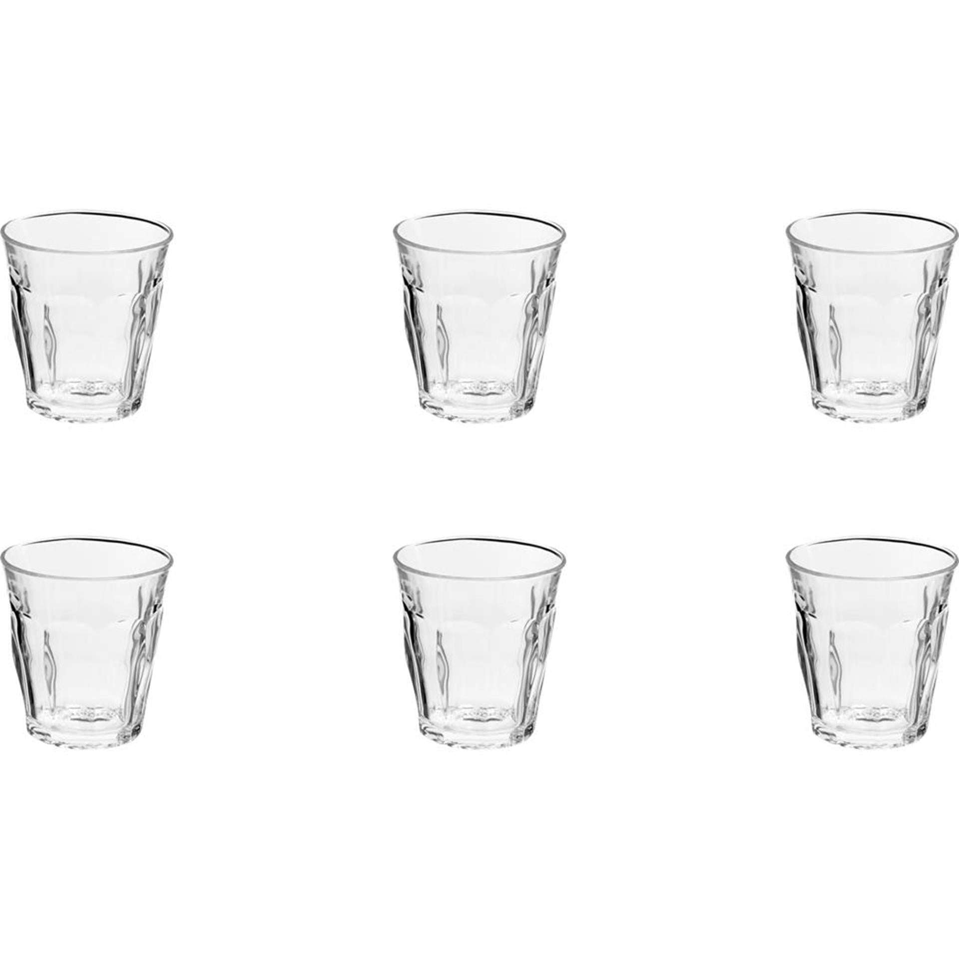 Duralex tumbler picardie 160ml hardglas doos a 6 stuks