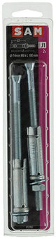 Mack 1019940 - keilbout met draadst. verzinkt2 st m8 x 100 mm | 5 stuks
