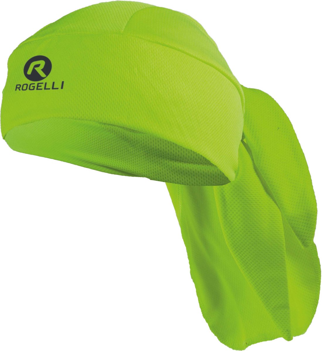Rogelli bandana wielrennen heren en dames - fluorgeel - one size