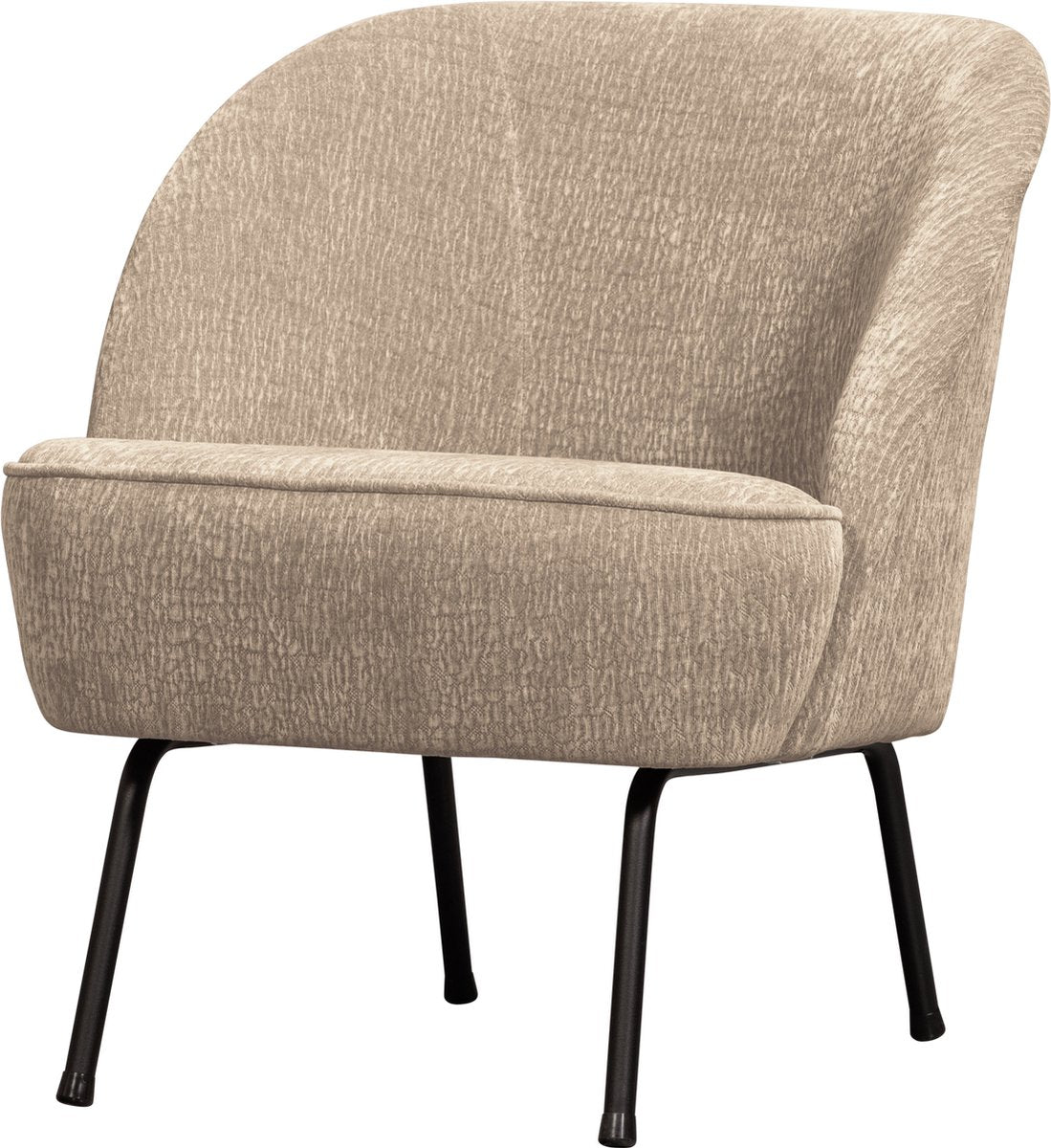Woood fauteuil vogue 3d - chenille - zand - 83x50x57 cm