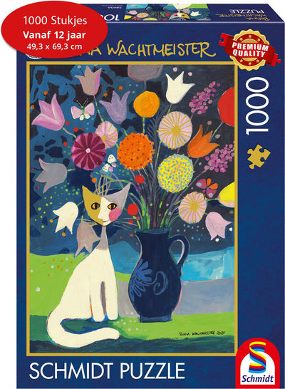 Schmidt - legpuzzel - witte kat - rosina wachtmeister - 1000 stukjes - volwassenen - vanaf 12 jaar