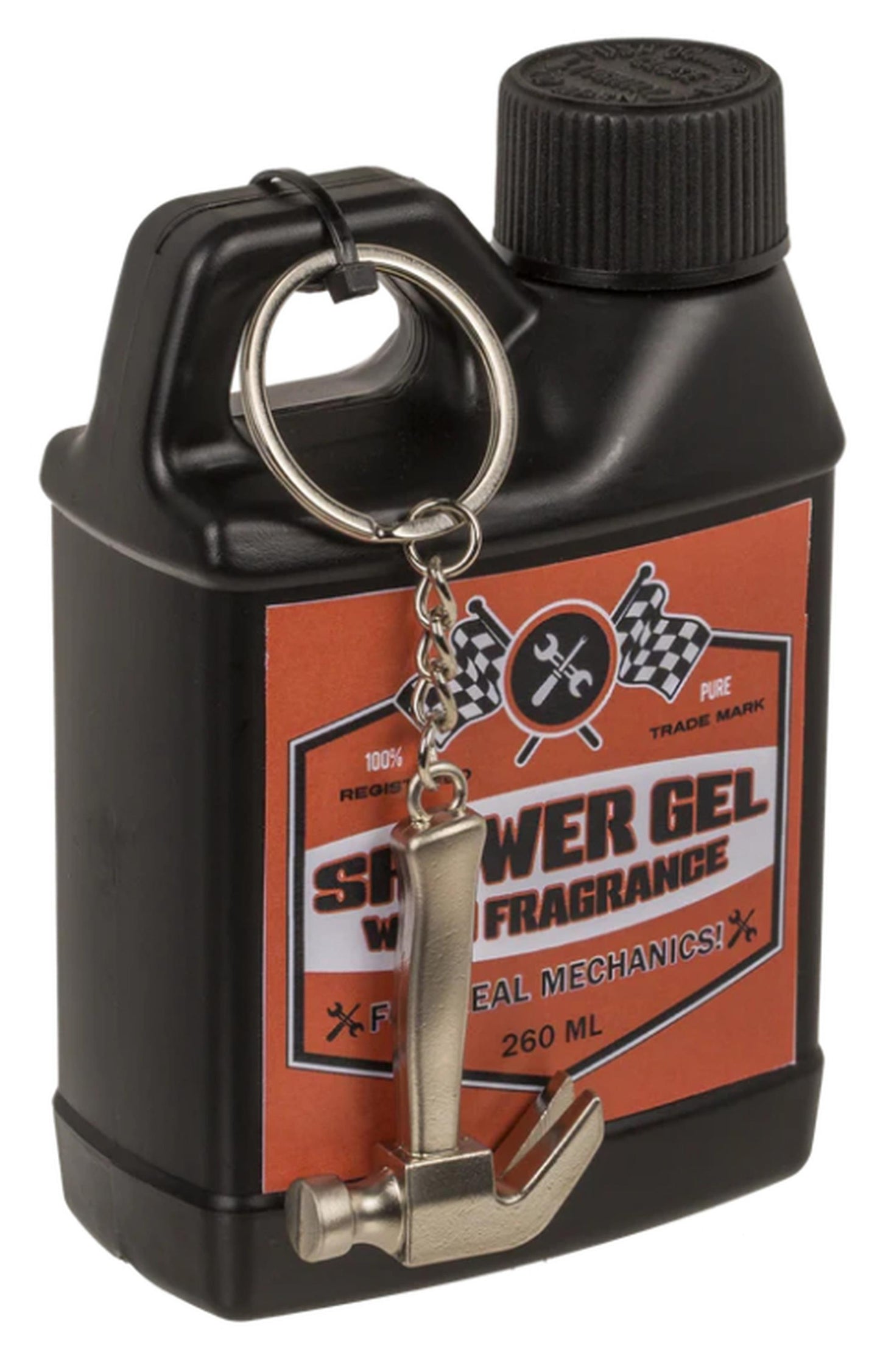 Out of the blue motorolie douchegel met sleutelhanger