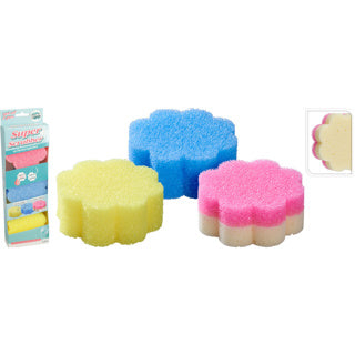 Schuurspons pu set 3stuks dia 10cm | 12 stuks