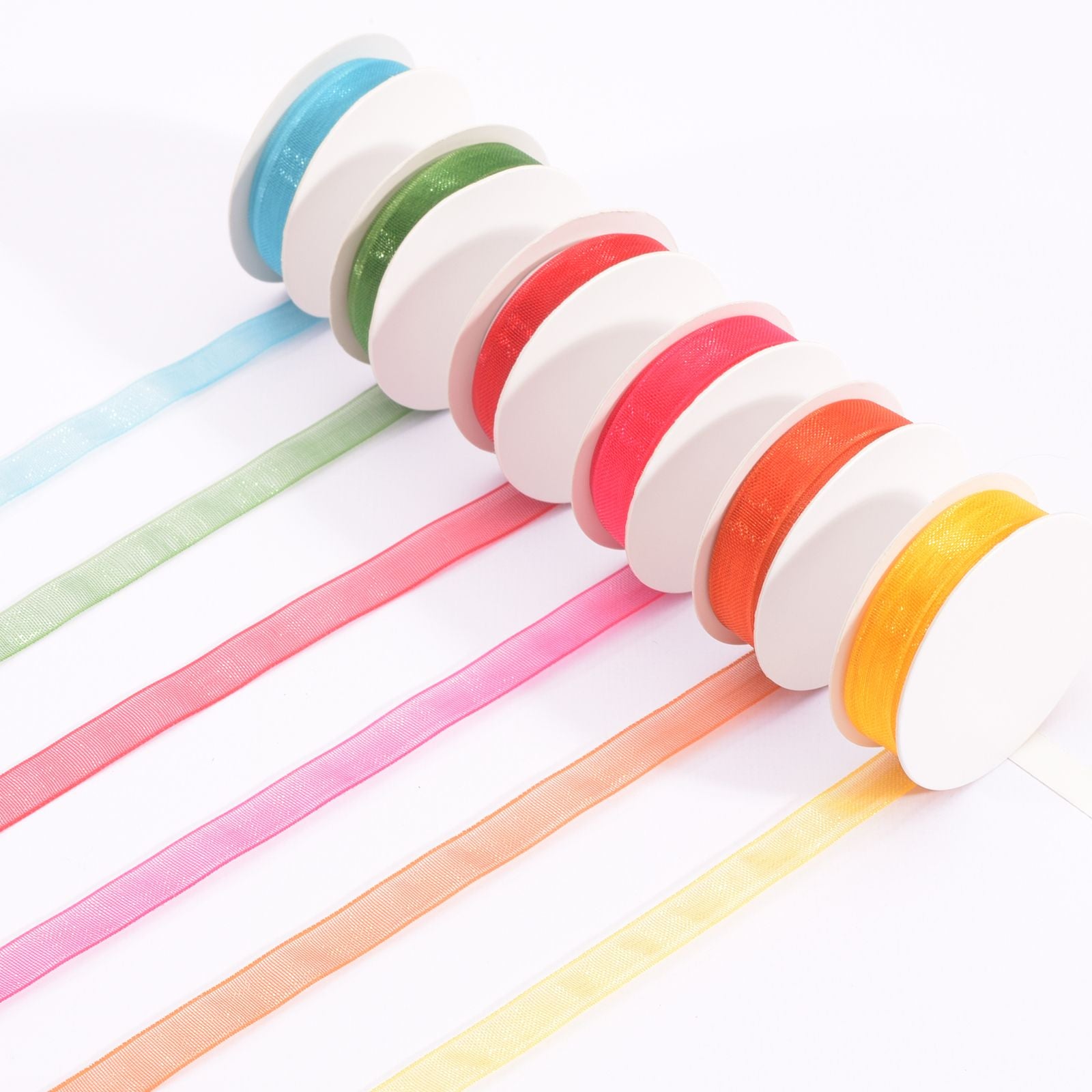 Vaessen creative • organzalint 6 kleuren 6mmx2m zomer