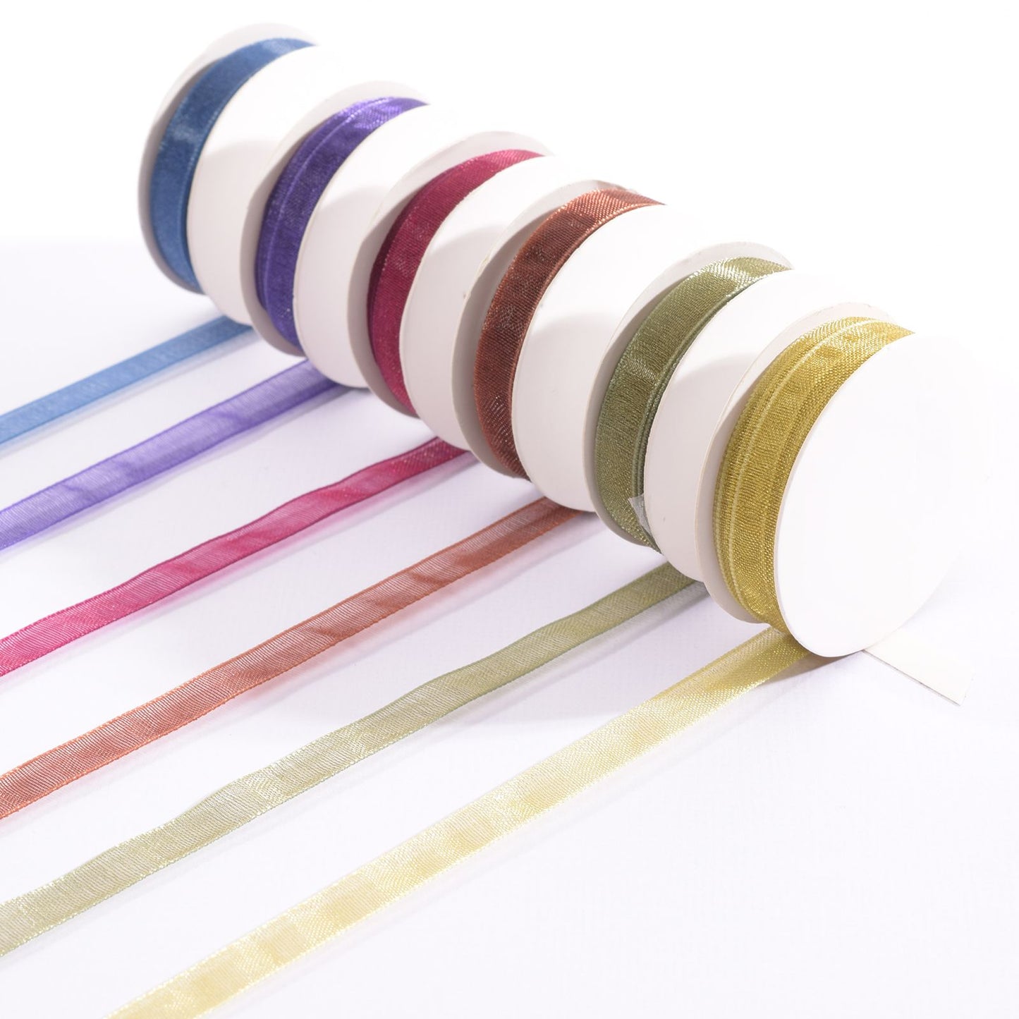 Vaessen creative • organzalint 6 kleuren 6mmx2m herfst