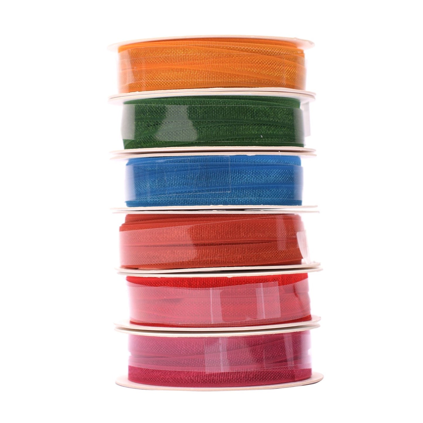 Vaessen creative • organzalint 6 kleuren 3mmx2m zomer