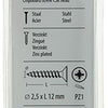 Mack 1017956 - spaanplaatschroef vz kop geelverz.200st 2,5 x 12 mm | 10 stuks