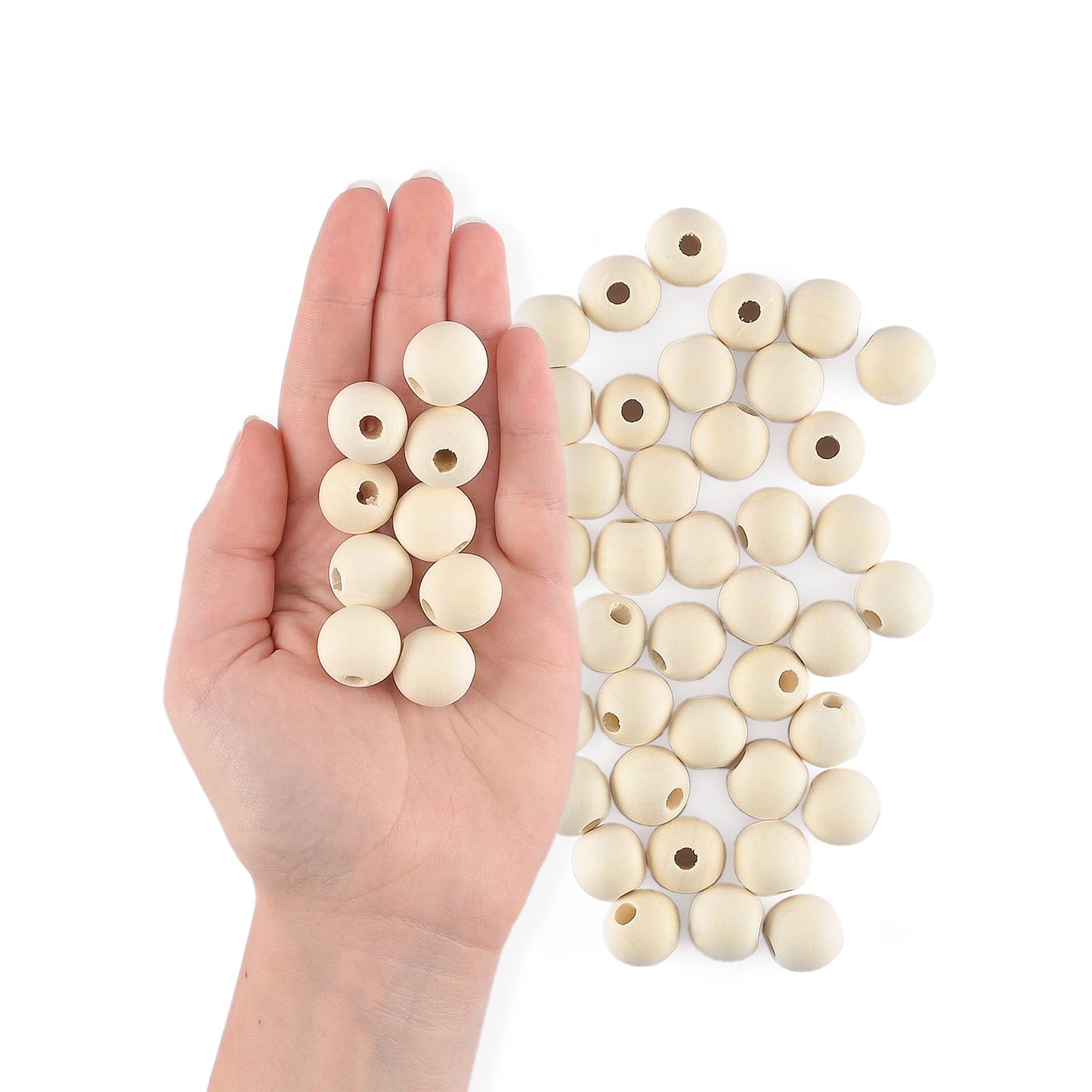 Vaessen creative • houten kralen 18mm 100stuks