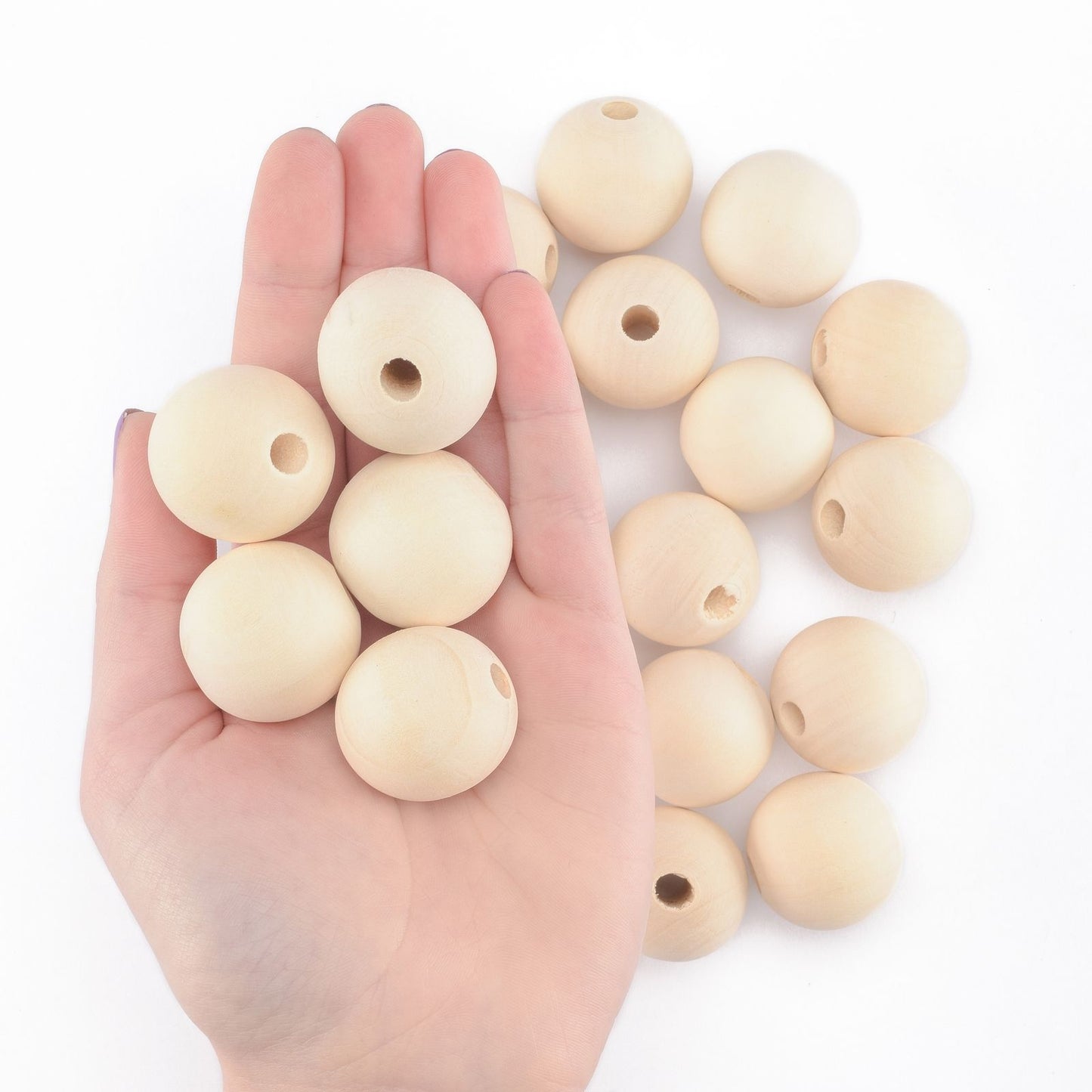 Vaessen creative • houten kralen 30mm 20stuks