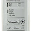Mack 1017962 - spaanplaatschroef vz kop geelverz 165st 3,5 x 16 mm | 5 stuks