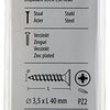 Mack 1017967 - spaanplaatschroef vz kop geelverz. 55st 3,5 x 40 mm | 5 stuks