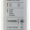 Mack 1017971 - spaanplaatschroef vz kop geelverz. 60st 4,0 x 30 mm | 5 stuks