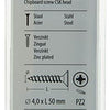 Mack 1017975 - spaanplaatschroef vz kop geelverz. 35st 4,0 x 50 mm | 5 stuks