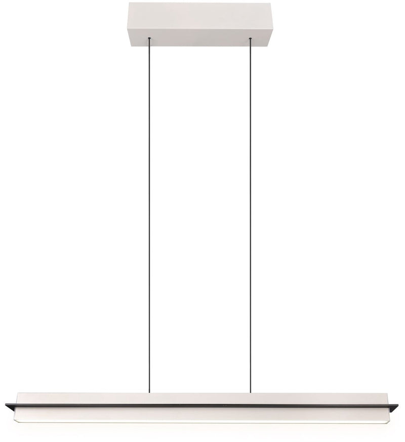Trio emerson - hanglamp - grijs warm - incl. 1x smd 22 w - 4-stappen touch dimmer - traploos instelbare lichtkleur - geheugen functie - traploos in hoogte verstelbaar