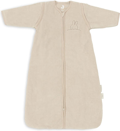 Jollein x nijntje slaapzak winter met afritsbare mouw 110cm sleepy miffy terry - nougat - winterslaapzak