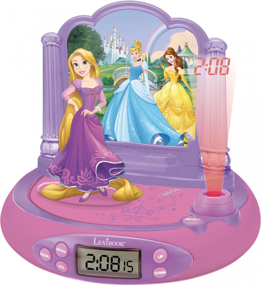 Lexibook disney prinses rapunzel projectorklok met magische geluiden
