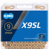 KMC Fietsketting X9 Ti-N Goud 114 schakels