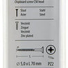 Mack 1017990 - spaanplaatschroef vz kop geelverz. 20st 5,0 x 70 mm | 5 stuks