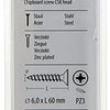 Mack 1017994 - spaanplaatschroef vz kop geelverz. 16st 6,0 x 60 mm | 5 stuks