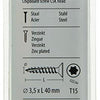 Mack 1018007 - spaanplschr.vzkop-zelfb. geelverz. 55 st 3,5 x 40 mm | 5 stuks