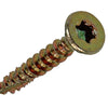 Mack 1018009 - spaanplschr.vzkop-zelfb. geelverz. 70 st 4,0 x 25 mm | 5 stuks