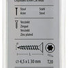 Mack 1018015 - spaanplschr.vzkop-zelfb. geelverz. 45 st 4,5 x 30 mm | 5 stuks