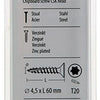 Mack 1018019 - spaanplschr.vzkop-zelfb. geelverz. 25 st 4,5 x 60 mm | 5 stuks