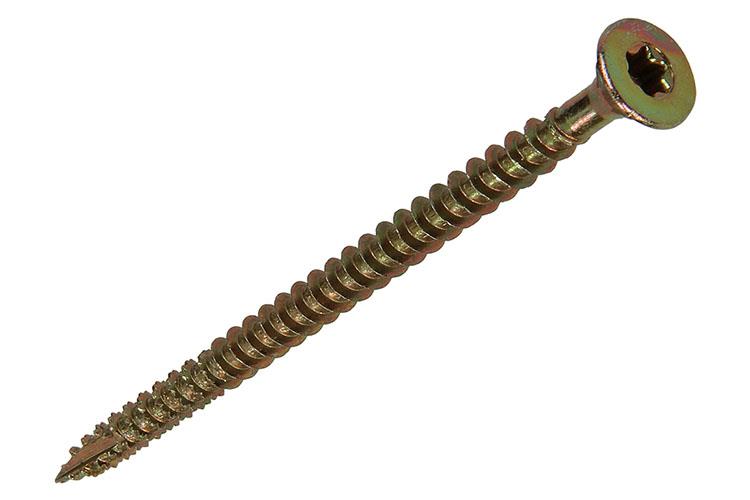 Mack 1018025 - spaanplschr.vzkop-zelfb. geelverz. 20 st 5,0 x 80 mm | 5 stuks