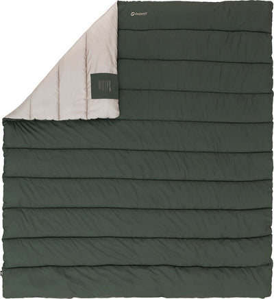 Outwell campion duvet double slaapzak dekbed 2 persoons 220 x200 cm groen