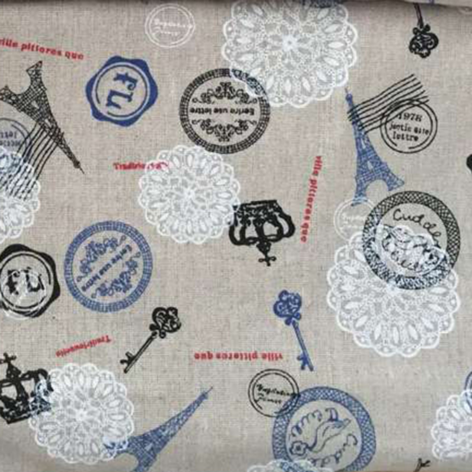 Vaessen creative • fabric printed cotton 50x70cm eiffel towe