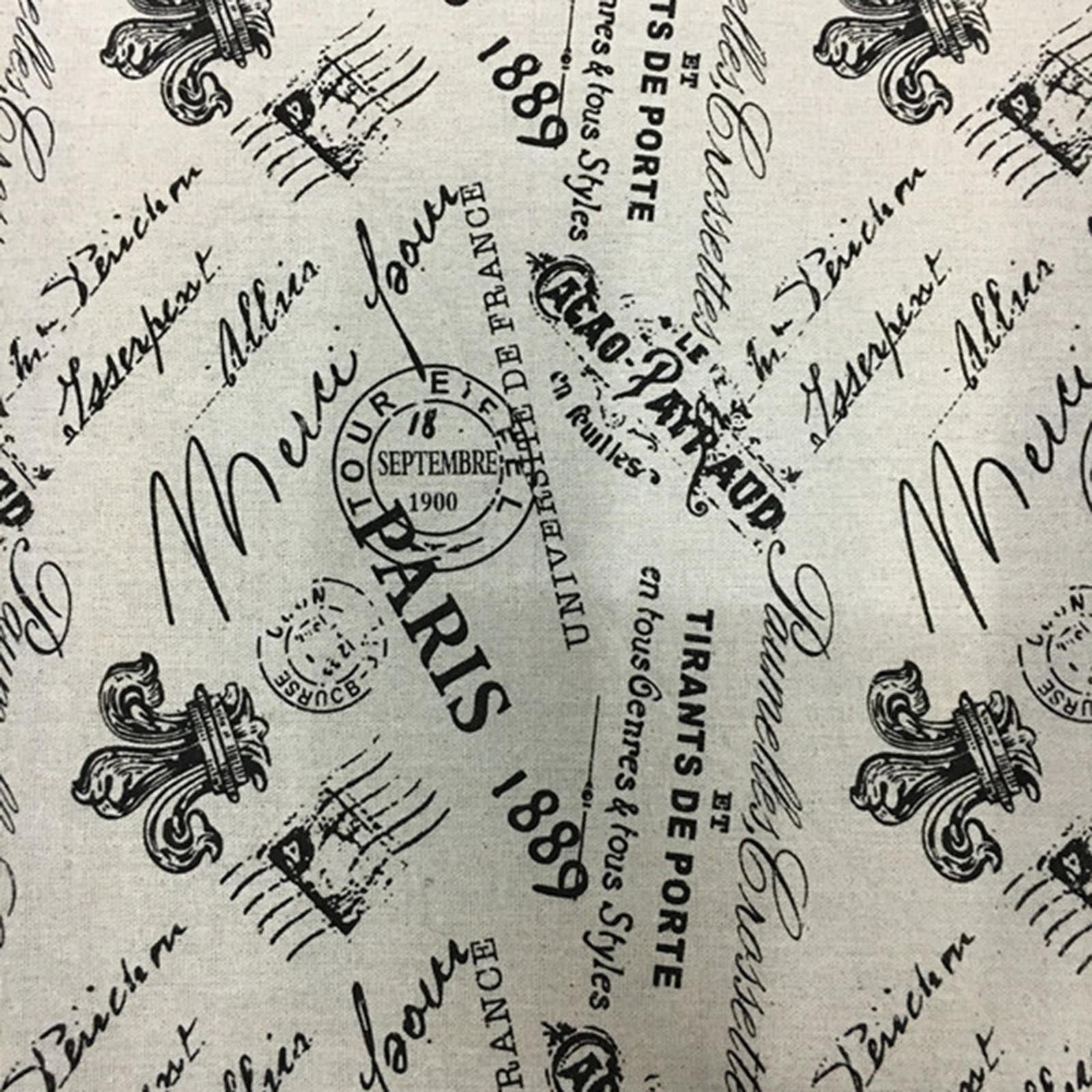 Vaessen creative • fabric printed cotton 50x70cm merci